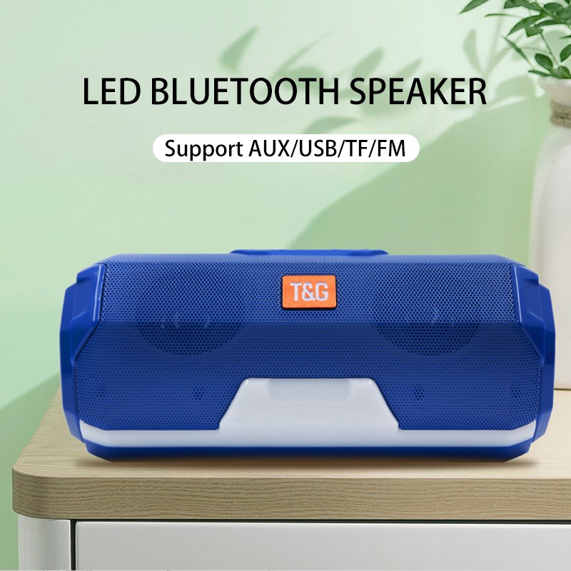 Subwoofer LED Lights Bluetooth-Speaker Audio-Tg High-Volume-