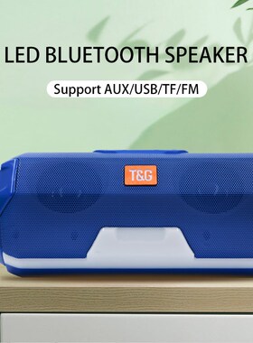 Subwoofer LED Lights Bluetooth-Speaker Audio-Tg High-Volume-