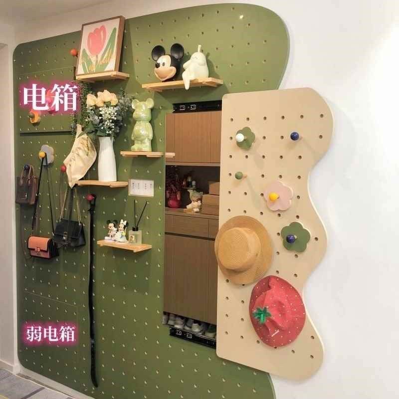 【折扣价】实木洞洞板墙上置物架现做墙壁挂墙木质书架隔板收纳架,收纳整理,收纳洞洞板,淘宝优惠券,粉丝福利购,淘宝优惠卷