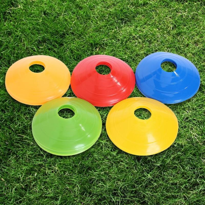 50pcs/lot Soft Disc Football Training Cones Marker Discs Soc