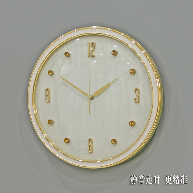 现代轻奢卧室钟表挂墙时钟静音餐厅客厅时尚大气轻奢挂钟高档挂表