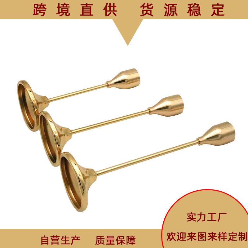 欧式烛台件套金属电镀婚庆道具烛台家居软装工艺品摆件