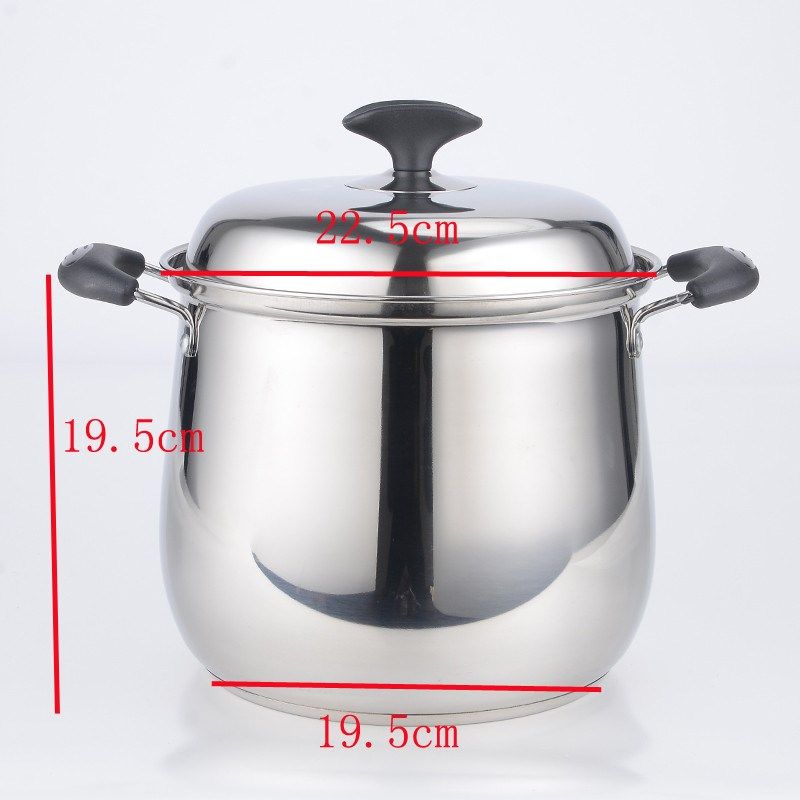 Soup Stock Pots Stainless Steel Arc Pot Saucepan Overflow Dr