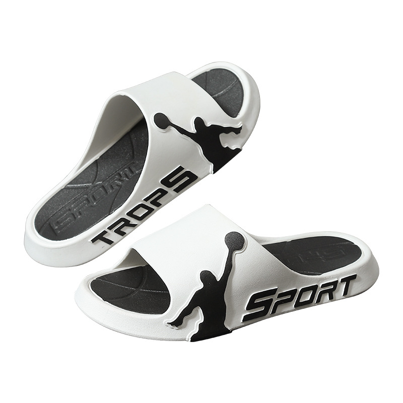 2023新款情侣春夏季家居沙滩扣篮F图案运动凉拖鞋踩感拖鞋男女