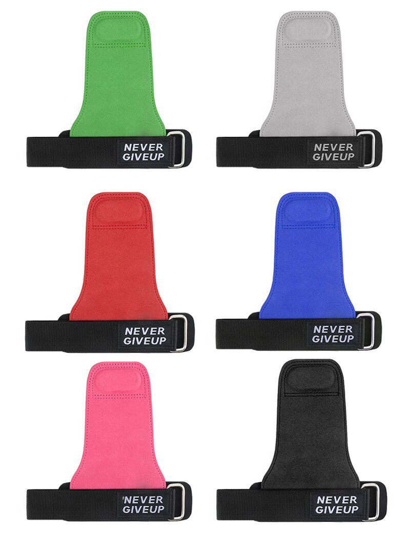 硬拉助力带健身手k套引体向上单杠握力带男运动护腕牛皮防滑护手