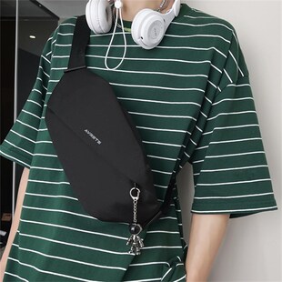 花曦胸包女新款2023腰包男单肩包休闲运动百搭斜挎包女式骑行挎包