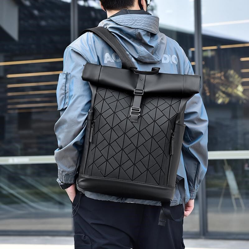 业务员双肩包印logo男士定制商务背包公司年会礼品双肩包订做书包
