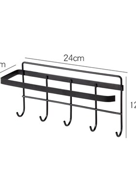 5 Hooks Wardrobe Towel Paper Racks Kitchen Hanger Organizer