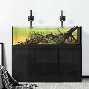 定制极窄溢流溪流缸兰寿泰狮草缸三湖超白玻璃南美鱼缸水族箱