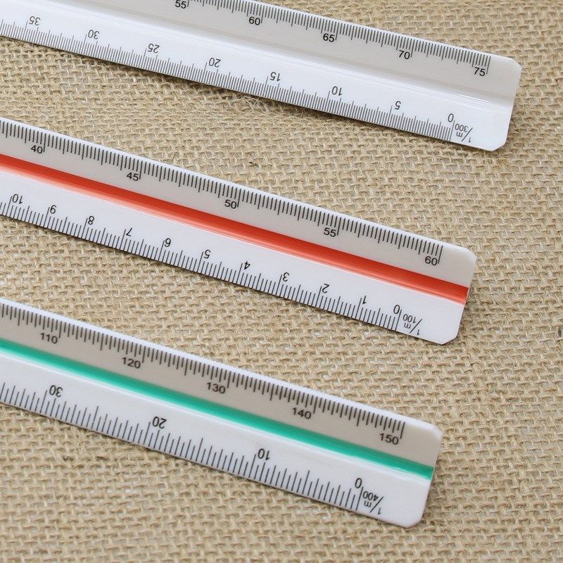 30cm Triangular Scale Triangle Metric Scale Ruler 3 Sides Co