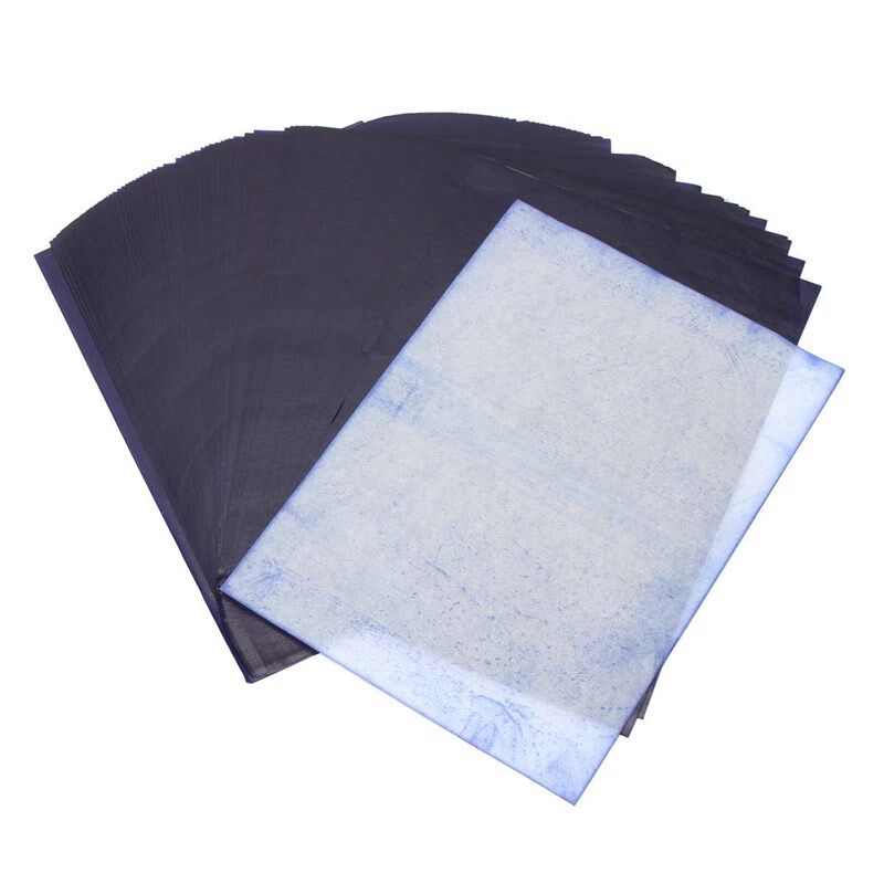 新品a4 100 sheets dark blue carbon hand copier stencil trans