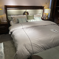 新中式实木床乌金木1.5米1.8米现代简约卧室软靠背床南洋迪克 款