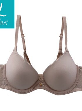 莱系列内衣丝滑光面3/4中厚杯双排扣有钢圈聚拢承托文胸罩OF101