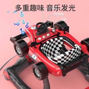 婴儿学步车男宝宝防o型腿女孩多功能学行步行可坐手推两用防侧翻