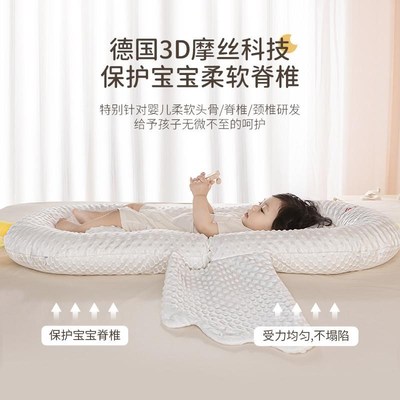 便携式床中床婴儿宝宝防压床y新生儿睡觉神器落地安抚折叠斜坡凉