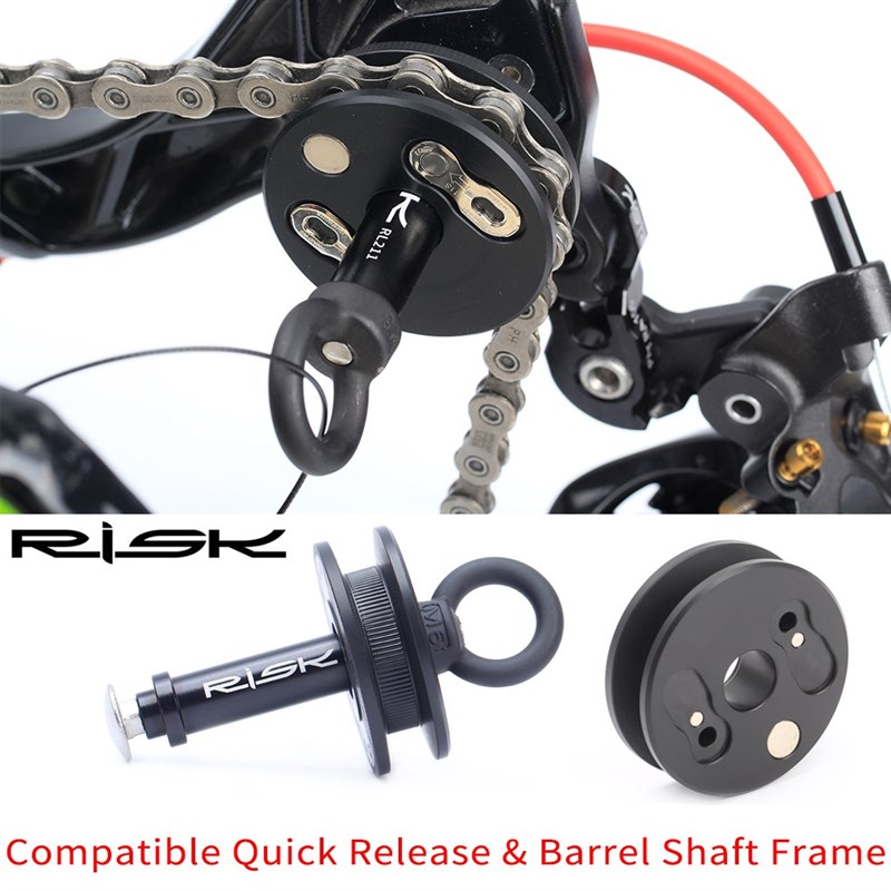 RISK Bicycle Chain Keeper with Quick Release Lever Bike Whee