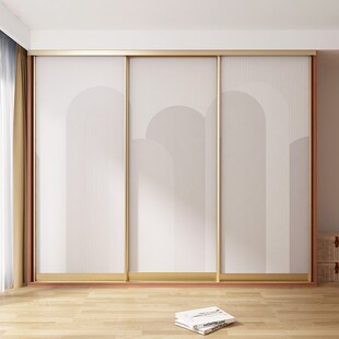 现代简约装饰旧柜子贴纸自粘翻新衣柜门贴画加厚可定制