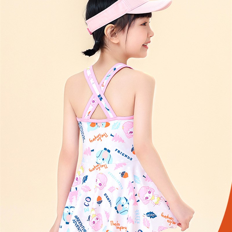 儿童泳衣女孩宝宝2023s新款洋气小中大童连体学生游泳衣训练泳装