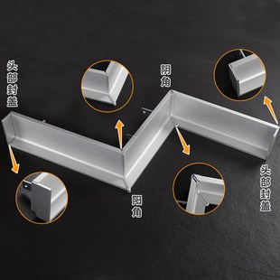 新款 地柜暗拉手l型c 橱柜柜体免拉手柜门型材隐形铝合金铝材隐藏式
