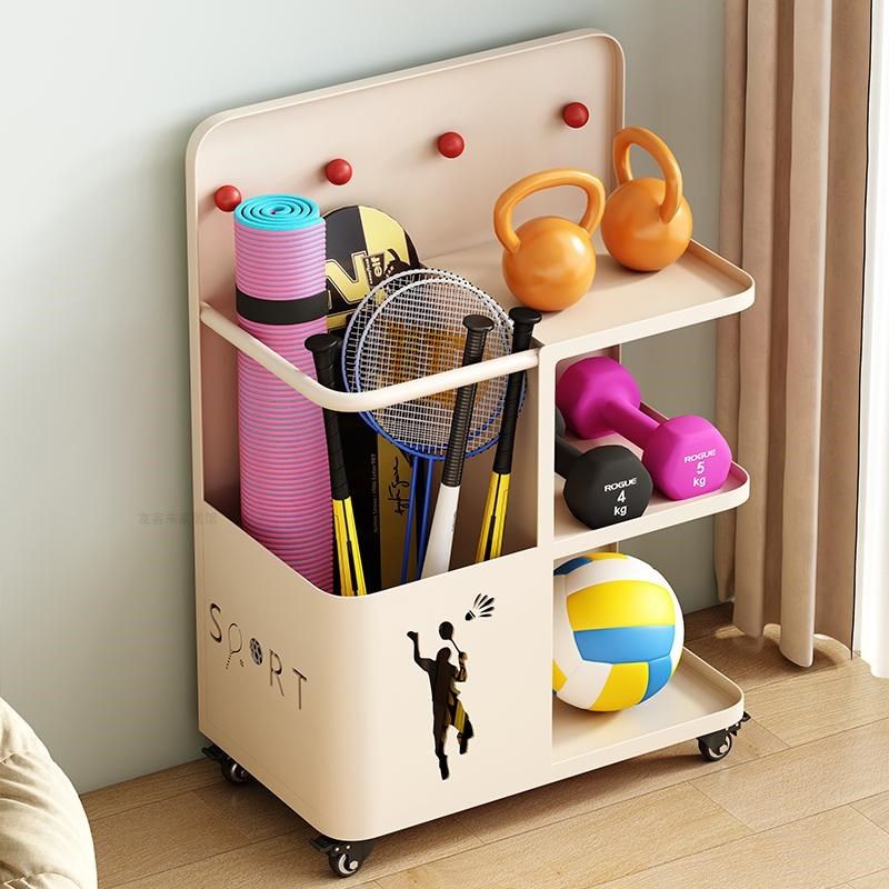 健身器材收纳架家用瑜伽哑铃器械瑜伽垫泡沫轴筐子运动用品置物架,收纳整理,运动器材收纳用具,淘宝优惠券,粉丝福利购,淘宝优惠卷