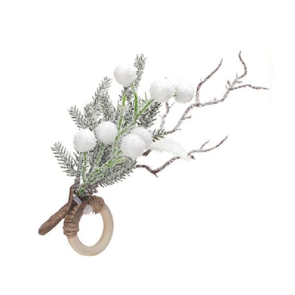 推荐Pine Cones Napkin Rings Christmas Tissue Rings Holder fo