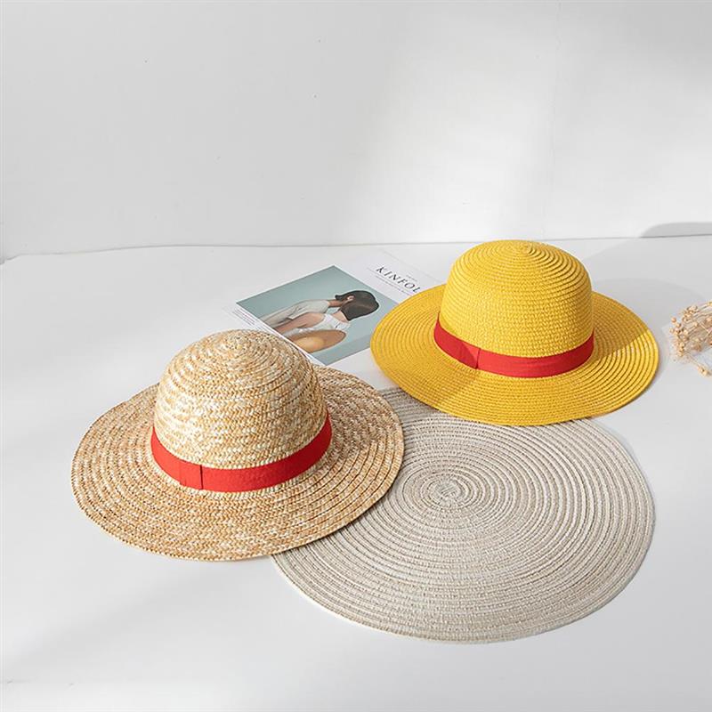 极速Luffy Straw Hat Anime Cartoon Sunscreen Straw Hat Japane