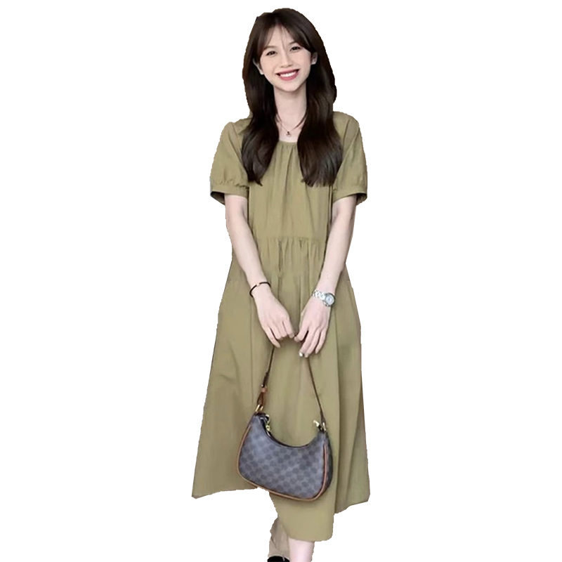 哺乳衣外出辣妈款时尚简约喂奶裙子产后期质感显瘦哺乳连衣裙夏装