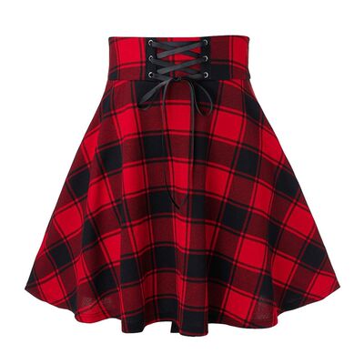 men Mini Skirts Y2e Plaid Skirt Summkr SeOtwear Casua lGo