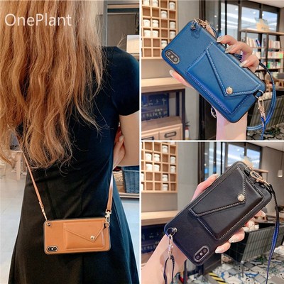 Crossbody Lanyard Wallet Case For iPhone 11 Pro XS MAX XR X