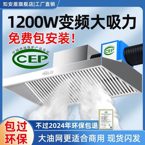 油烟净化器商用油烟机炸鸡餐饮厨房饭店过环保低空排放一体排烟罩