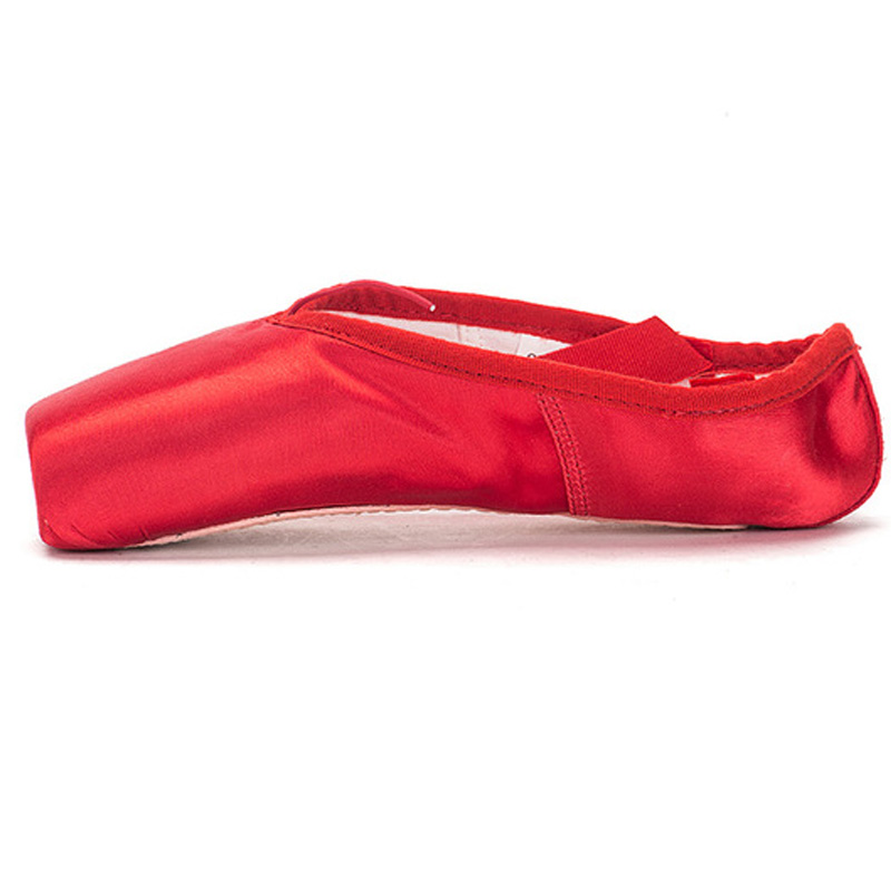 推荐Red Ballet Pointe Shoes Satin Ballerina Ballet Shoes Gir