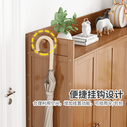 鞋柜家用门口大容量经济型鞋架简易阳台对开门收纳储物柜2021新款