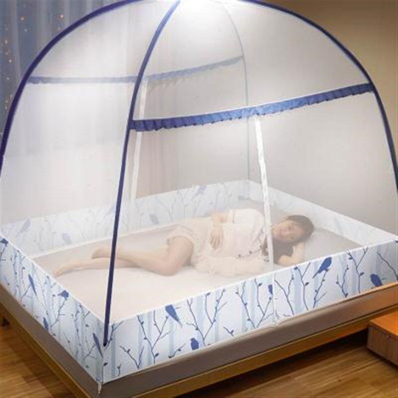 新款免安装蒙古包蚊帐家用可折叠1.8m床1.5m宿舍防摔儿童无需支架,床上用品,蚊帐,淘宝优惠券,粉丝福利购,淘宝优惠卷