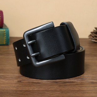 Genuine Male Cowskin Thicken Leather 速发4.3cm Belt Widen