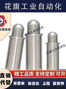 304不锈钢锥度型小径弹簧柱塞MPTL1.5/2/3/4/5-1.5/3/4/6/8/9/12