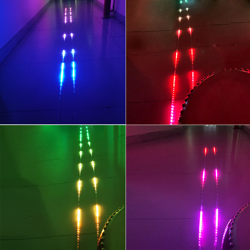 速发led声控发射跑马流水灯条网红光波鼓灯带套装敲鼓互动七彩追