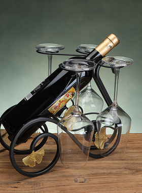 日本Ukiyo欧式创意红酒杯架高脚杯倒挂葡萄酒酒柜装饰红酒架子家