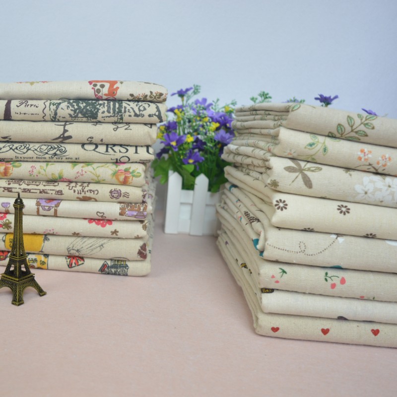 速发2021 Cotton linen fabric sofa cover curtain cloth diy