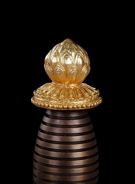 西藏密宗法器佛塔 舍利塔纯铜鎏金工艺噶当塔P嘎当塔佛塔供罢件7