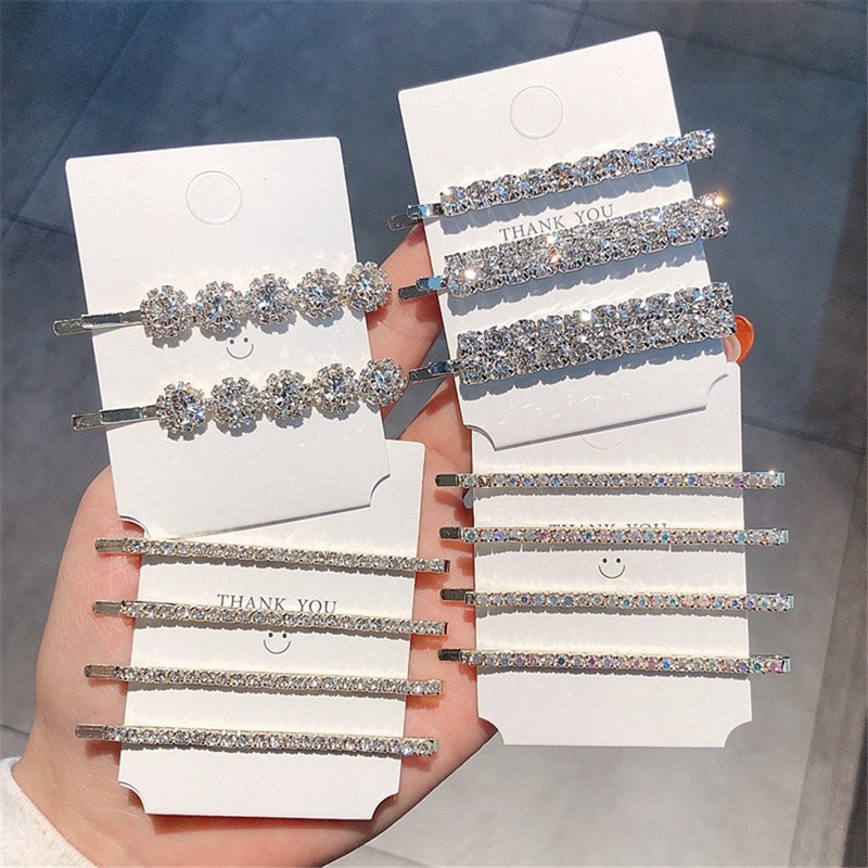 极速Hot Korea Diamond Hairpins Women Bingbing Crystal Hair C