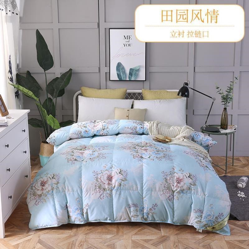 自充绒羽绒被被壳半成品防钻绒钻毛被套内胆旧羽绒服改被布料