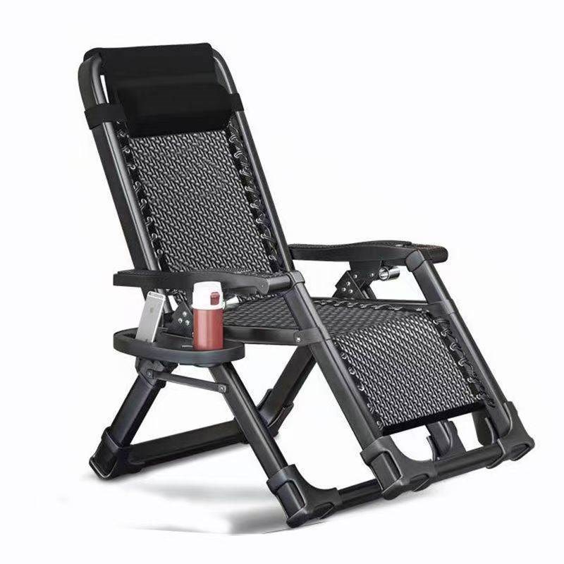 全方管躺椅休闲折叠靠背椅办公午休午睡椅子家用阳台沙发椅懒人椅