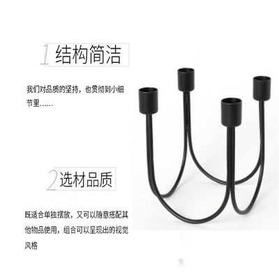 铁艺桌面蜡烛台创意设s计桌面摆件工艺品烛台厂家直供