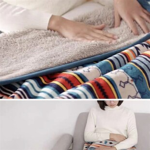 小号毛毯加厚四季盖腿小毯子办公室空调膝盖毯小被子午休午睡保暖