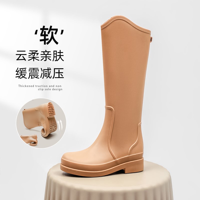 雨鞋女士雨靴高筒时尚成人水鞋女防水防滑保暖胶鞋户外外穿春夏