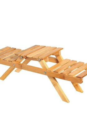 Bamboo Plant Flower Shelf Stand Flower Pot Rack Holder Garde
