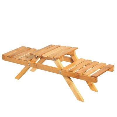 Bamboo Plant Flower Shelf Stand Flower Pot Rack Holder Garde