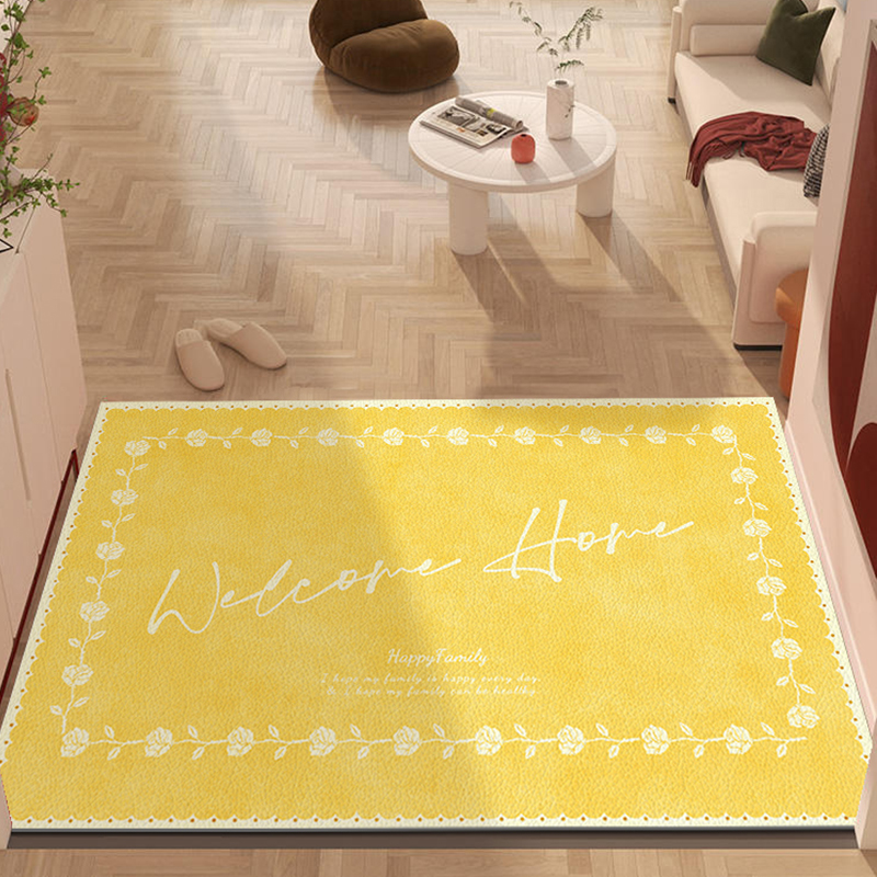 金色地垫入户门垫现代简约风门口进D门地毯pvc可擦洗脚垫防滑家用