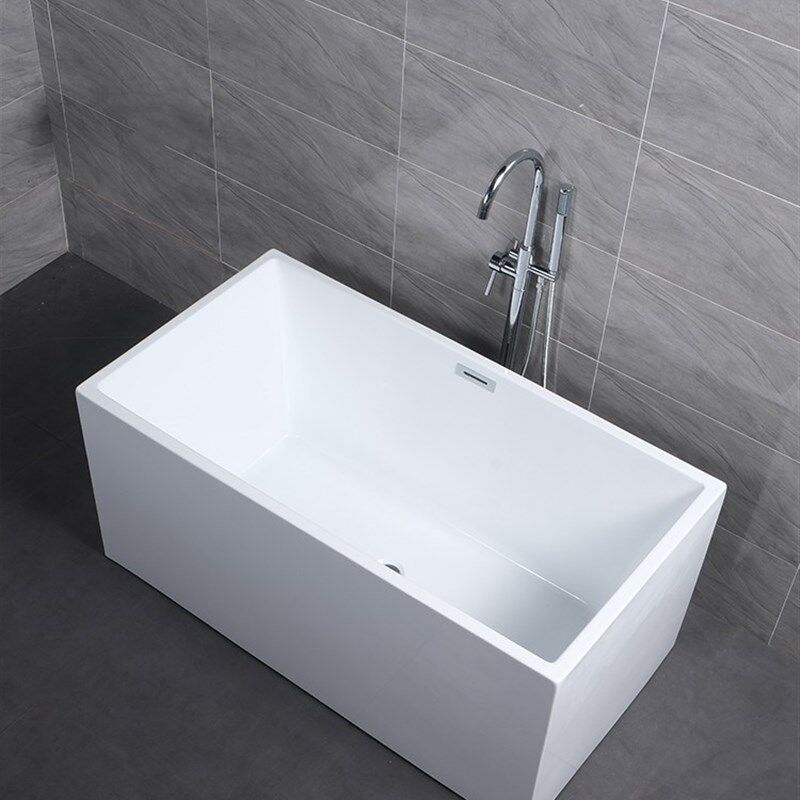 日本进口科勒免安装方形浴缸家用亚克力无缝一体加深可移动浴缸小