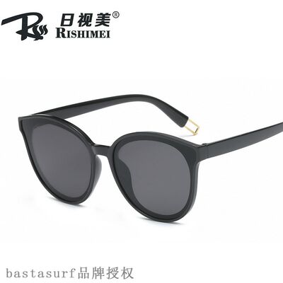 网红2019 new round sunglasses Korean retro eyes color Sungla